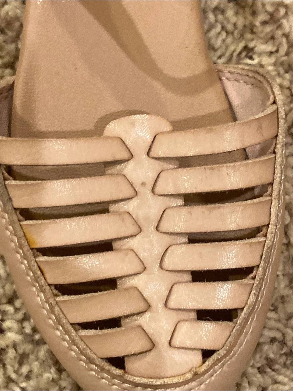Old Navy Mauve Pink Ankle-Strap Flats